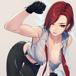 This is a pixiv picture whose title is ヴァネッサ  KOF.