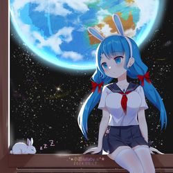 This is a pixiv picture whose title is 晴空逝-中秋节.
