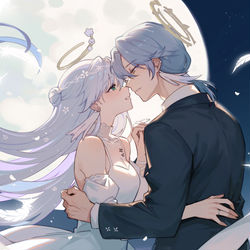 This is a pixiv picture whose title is 鸟骨中秋接龙.