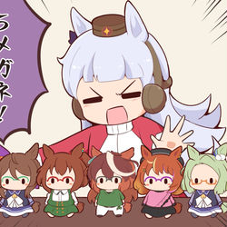 This is a pixiv picture whose title is 5メガネ別Ver.