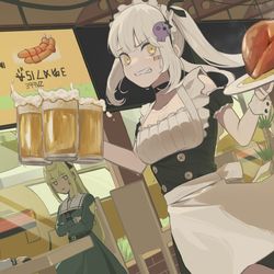 This is a pixiv picture whose title is 頑張れシロちゃん！.