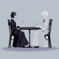 This is a pixiv picture whose title is コーヒータイム.
