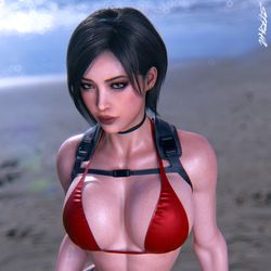 This is a pixiv picture whose title is Beach Ada.