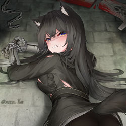 This is a pixiv picture whose title is 捕まってしまったテキサス.