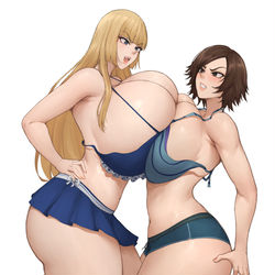 This is a pixiv picture whose title is Lili X Asuka.