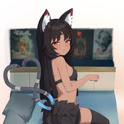 This is a pixiv picture whose title is 猫宮又奈 ・Neko rizz.