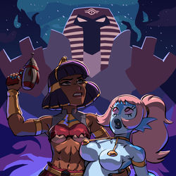 This is a pixiv picture whose title is Cleo and Akila pulp.
