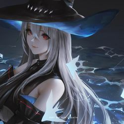 This is a pixiv picture whose title is Skadi | Arknights.