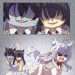 This is a pixiv picture whose title is 😈😈 🐱💦.