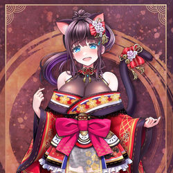 This is a pixiv picture whose title is 和装たゆゆアクスタ用立ち絵.