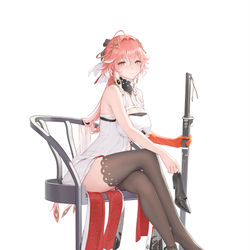 This is a pixiv picture whose title is 长离（黑丝&裸足差分）.