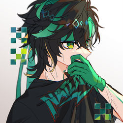 This is a pixiv picture whose title is 似合う仕草 ※お着替え.