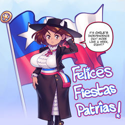 This is a pixiv picture whose title is Happy Chilean national day!.