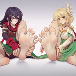 This is a pixiv picture whose title is COMMISSION: Mareeta and Nanna.