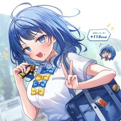 This is a pixiv picture whose title is 八奈見さん💙💛.
