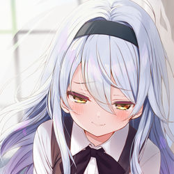 This is a pixiv picture whose title is やや魔族っ子風な顔.