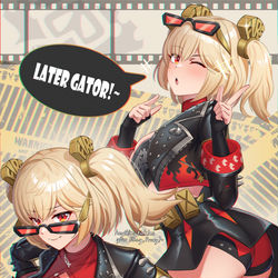 This is a pixiv picture whose title is Burnice🔥✨.