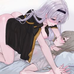 This is a pixiv picture whose title is girlfriends.