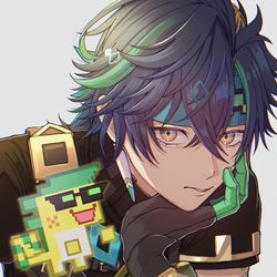 This is a pixiv picture whose title is キィニチ＆アハウ.