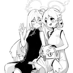 This is a pixiv picture whose title is チーパオヒフアズ.