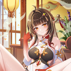 This is a pixiv picture whose title is 灵砂全年龄🍓🍓🍓.