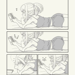 This is a pixiv picture whose title is エルフちゃんとえろまんが.