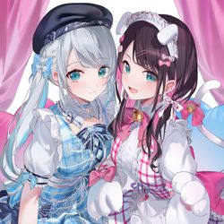 This is a pixiv picture whose title is ♡ ´ ᵕ ` ) (´ ᗜ ` ♡.