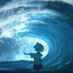 This is a pixiv picture whose title is Tidal Wave.