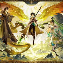 This is a pixiv picture whose title is 璃月组～.
