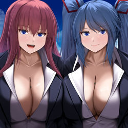 This is a pixiv picture whose title is 部長副部長.