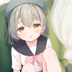This is a pixiv picture whose title is 帰宅ソファー.