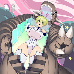 This is a pixiv picture whose title is Vamola (Dandadan).