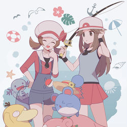 This is a pixiv picture whose title is 夏🎣🌴.