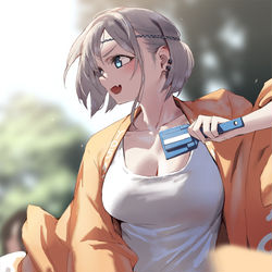 This is a pixiv picture whose title is 会場で一番威勢のいい女の子.