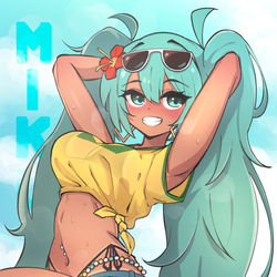 This is a pixiv picture whose title is ブラジルミク.