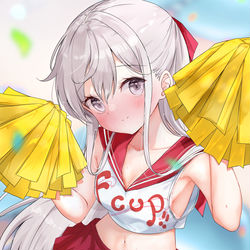 This is a pixiv picture whose title is 「妹が応援にきましたから勝つしかありませんね。お兄さん。」.