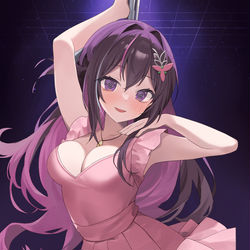 This is a pixiv picture whose title is AZKiのパンツ...見ちゃいましたよね？.