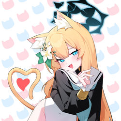 This is a pixiv picture whose title is ニャー.