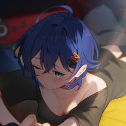 This is a pixiv picture whose title is 【zzz】おはリンちゃん.