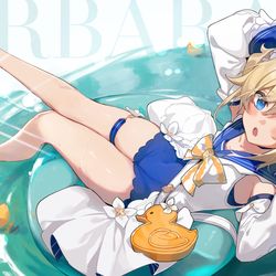 This is a pixiv picture whose title is 泳装芭芭拉.