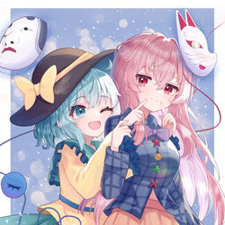 This is a pixiv picture whose title is 憑依「喜怒哀楽のフィロソフィ」.