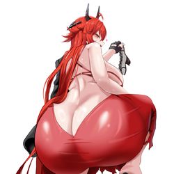 This is a pixiv picture whose title is 레드후드 드레스.