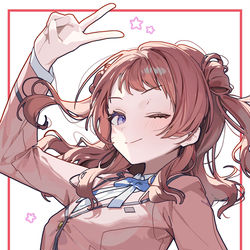 This is a pixiv picture whose title is 38日目 花海咲季.