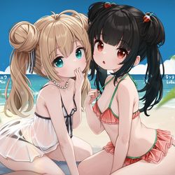 This is a pixiv picture whose title is LullaMiu Vacation.
