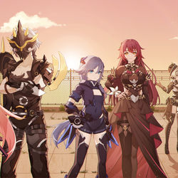 This is a pixiv picture whose title is 崩坏3八周年快乐！.
