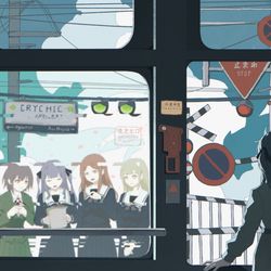 This is a pixiv picture whose title is 豊川祥子的延误列车.