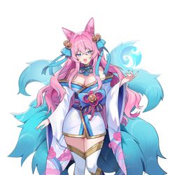 This is a pixiv picture whose title is Spirit Blossom Ahri.