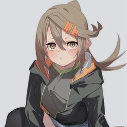 This is a pixiv picture whose title is ちょこん.