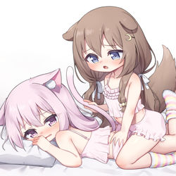 This is a pixiv picture whose title is もふ.