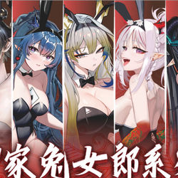 This is a pixiv picture whose title is 岁家兔女郎系列.
